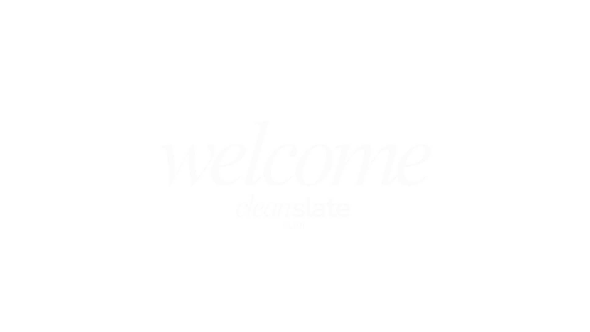 Welcome to The Clean Slate Club